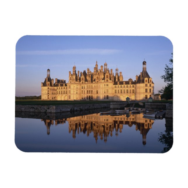 Chateau Chambord, Loire Valley, Frankreich Magnet (Horizontal)