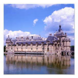 Chateau Chantilly, Oise, Frankreich Fotodruck