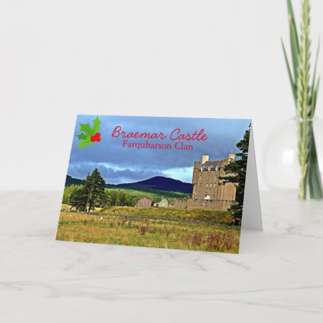 Château de Braemar - Carte de Noël du clan Farquha (Devant)