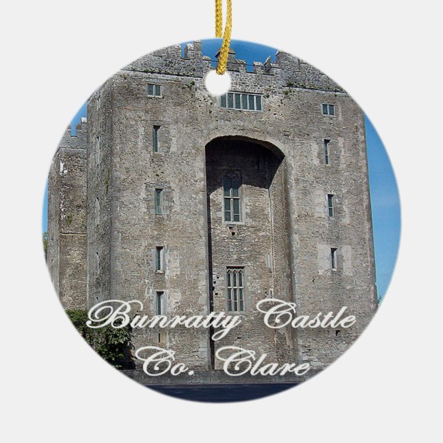 Château de Bunratty, Irlande, Ornement de Noël, (Devant)