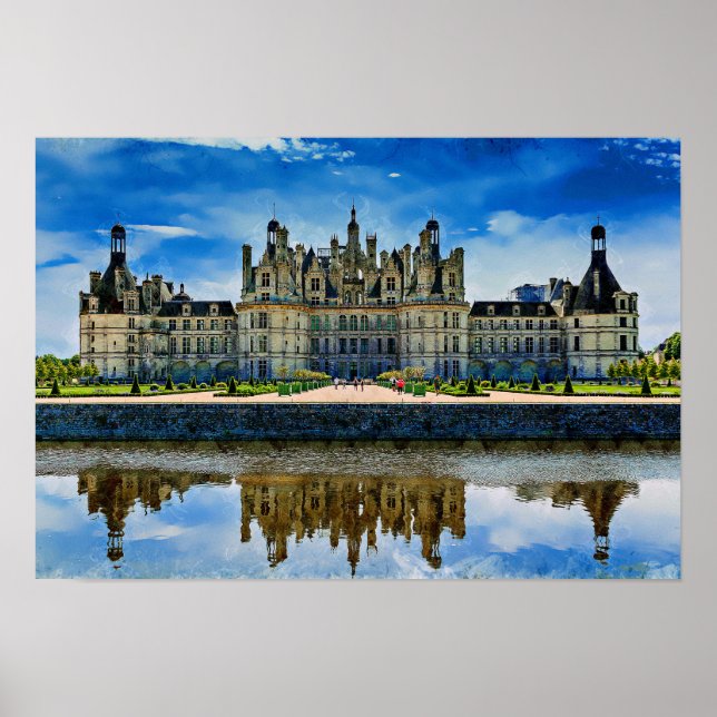 Chateau de Chambord, Frankreich. Poster (Vorne)