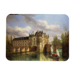 Chateau de Chenonceau, 1843 (Öl auf Leinwand) Magnet