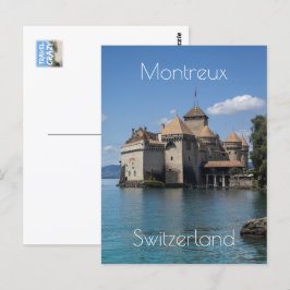 Chateau de Chillon in Montreux, Schweiz Postkarte