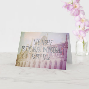 Château de Fairy Tale Carte de voeux inspirante