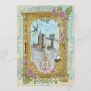 Château De Fairytale Dans Les Mistes Invitations