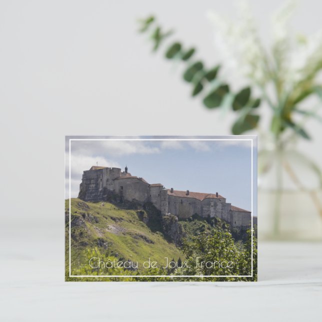 Château de Joux, Doubs, Frankreich Postkarte (Stehend Vorderseite)