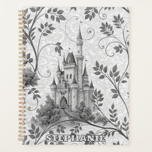 Château de la Fairytale en Niveaux de gris avec fr