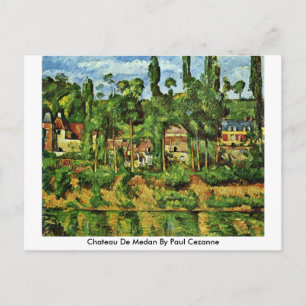 Chateau de Medan von Paul Cezanne Postkarte