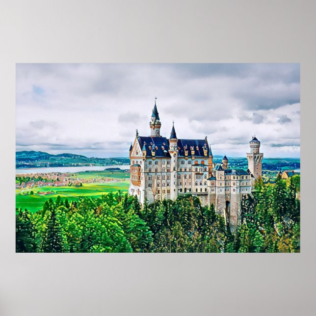 Château de Neuschwanstein - Poster (Devant)