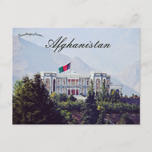 Château de Paghman Hill Kaboul Afghanistan Carte p (Devant)