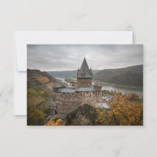 Château de Stahleck Bacharach Allemagne Carte