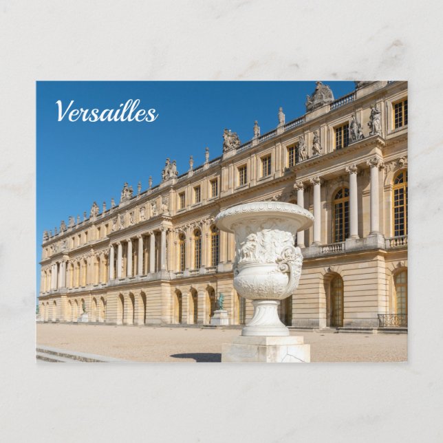 Chateau de Versailles Fassade - Frankreich Postkarte (Vorderseite)