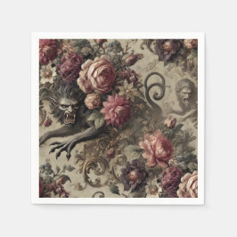 Château des Loups - Gotisches Barock Werewolf Serviette