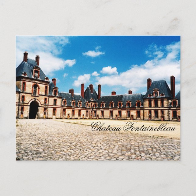 Chateau Fontainebleau, Frankreich Postkarte (Vorderseite)