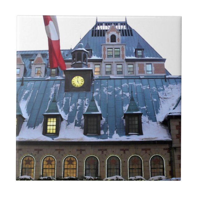 Chateau Frontenac, Quebec, Kanada Fliese (Vorderseite)
