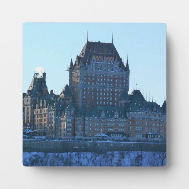 Chateau Frontenac, Quebec, Kanada Fotoplatte (Vorderseite)