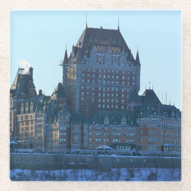 Chateau Frontenac, Quebec, Kanada Glasuntersetzer (Vorderseite)