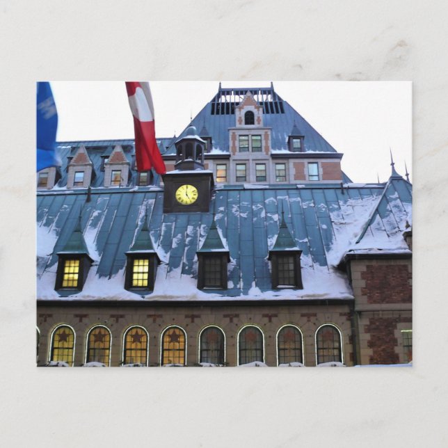Chateau Frontenac, Quebec, Kanada Postkarte (Vorderseite)
