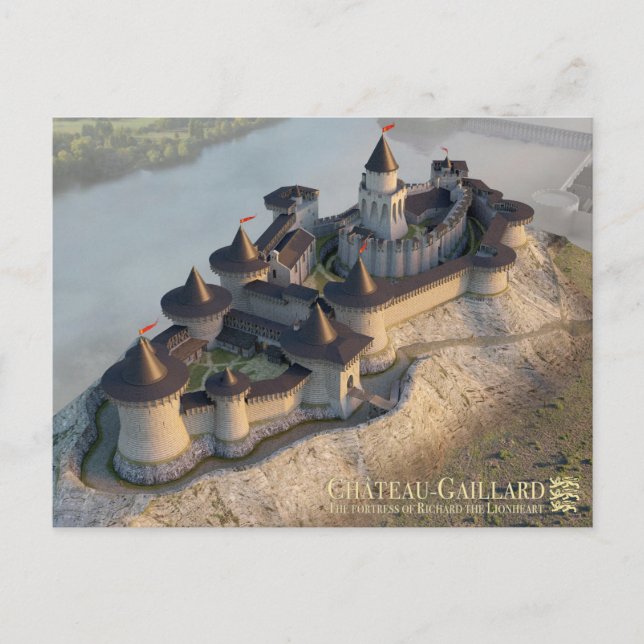 Château-Gaillard, watching over Petit Andely, Postkarte (Vorderseite)