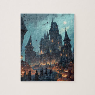 Château Gothique Hauné Halloween Puzzle - Sorcière