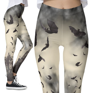 Château gothique Vampire Dracula Halloween Legging