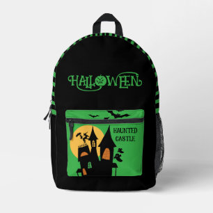 Château Hanté Halloween, Sac à Dos Imprimé Épouvan