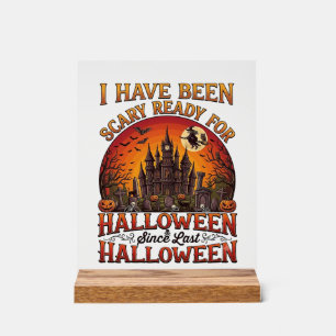 Château Hanté Halloween Sorcière Citrouille Prêt E