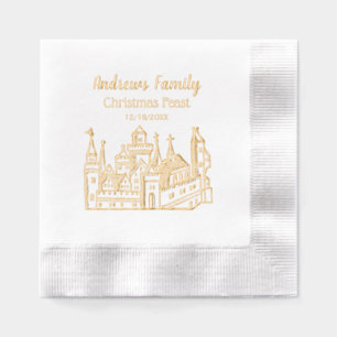 Château héraldique vintage #2 Crest Gold Xmas