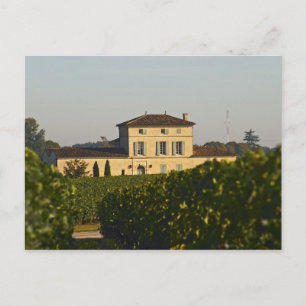 Chateau Lafleur Petrus und Weinberg, in Pomerol, Postkarte