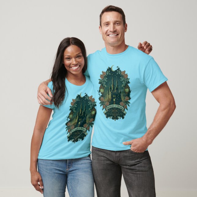 Château Lune Enchantement T-Shirt personnalisable (Unisexe)
