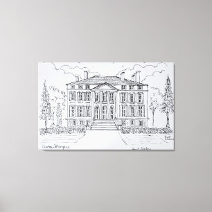 Chateau Margaux Bordeaux, Frankreich Leinwanddruck
