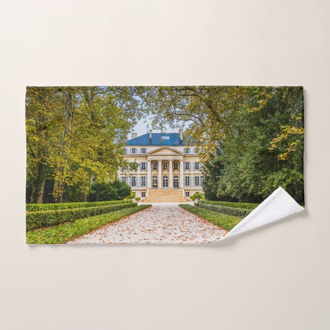 Chateau Margaux, Frankreich Badhandtuch Set (Handtuch)