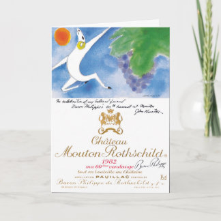 Chateau Mouton Rothschild 1982 - Carte Vierge