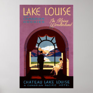 CHATEAU SEE LOUISE CANADA POSTER