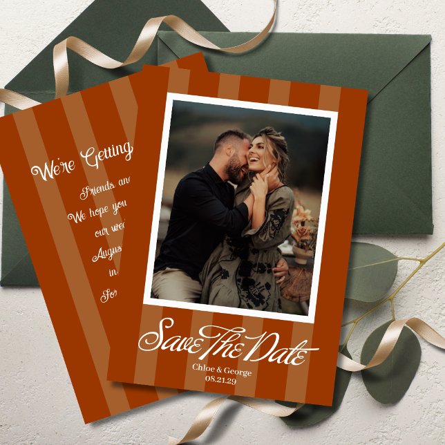 Chateau Stripe Foto Save-the-Date Save The Date (Von Creator hochgeladen)
