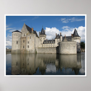Chateau Sully im Loiretal, Centre, Frankreich Poster