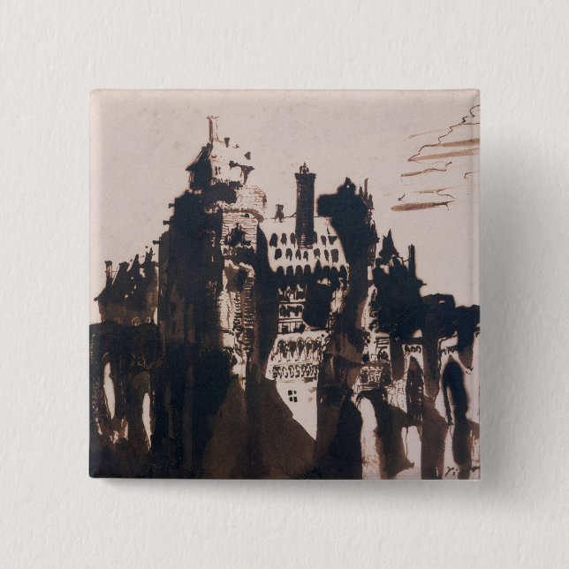 Chateau verstärkt durch zwei Brücken Button (Vorderseite)