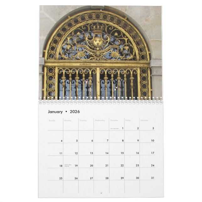 Chateaude Versailles Kalender (Jan 2026)