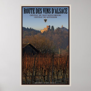 Chateaus Kintzheim und Koenigsbourg Poster