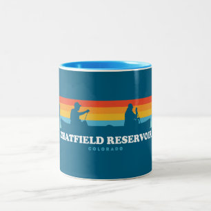 Chatfield Reservoir Colorado Canoe Zweifarbige Tasse