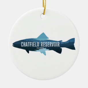 Chatfield Reservoir Colorado Fisch Keramik Ornament