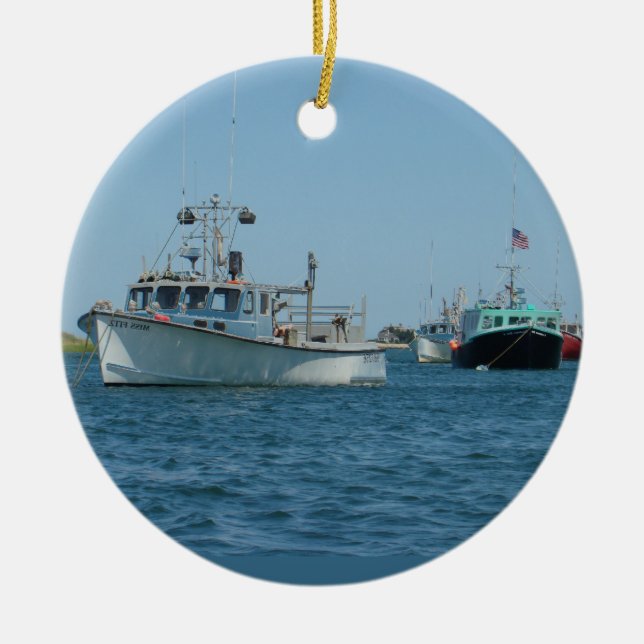 Chatham Harbour Boats Keramik Ornament (Vorne)