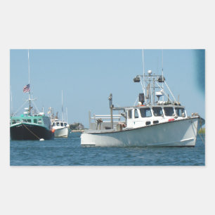 Chatham Harbour Boats Rechteckiger Aufkleber