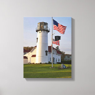 Chatham Leuchtturm, Cape Cod, MA wickelte Leinwand