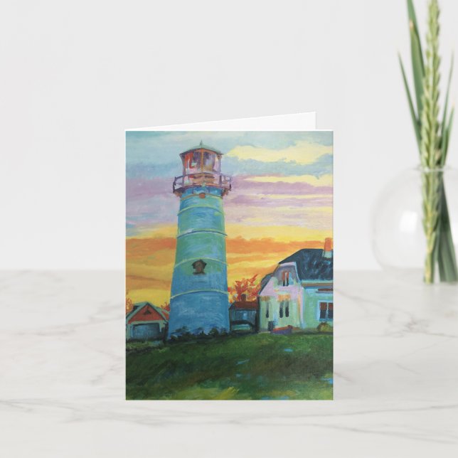 Chatham Light Handgemalt auf Leinwand (Vorderseite)
