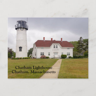 Chatham Lighthouse in Chatham Massachusetts Postkarte