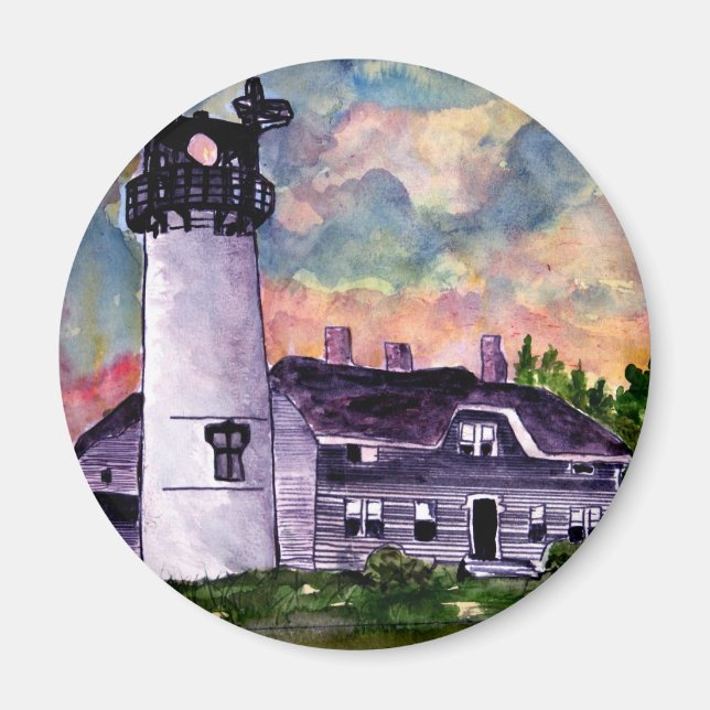 Chatham Lighthouse Marthas Vineyard Magnete Magnet (Vorne)