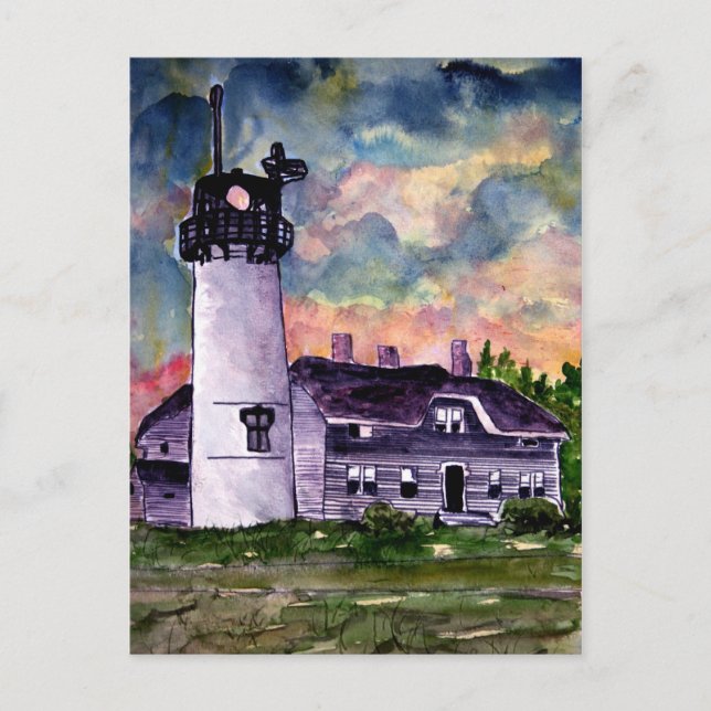 Chatham Lighthouse Marthas Vineyard Postcards Postkarte (Vorderseite)