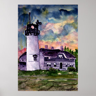 Chatham Lighthouse Marthas Vineyard Poster