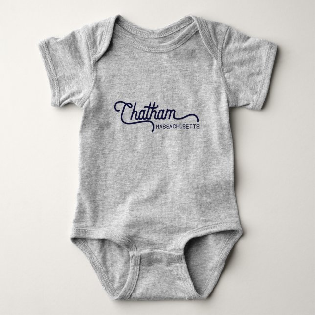 Chatham Massachusetts Baby Bodysuit Baby Strampler (Vorderseite)